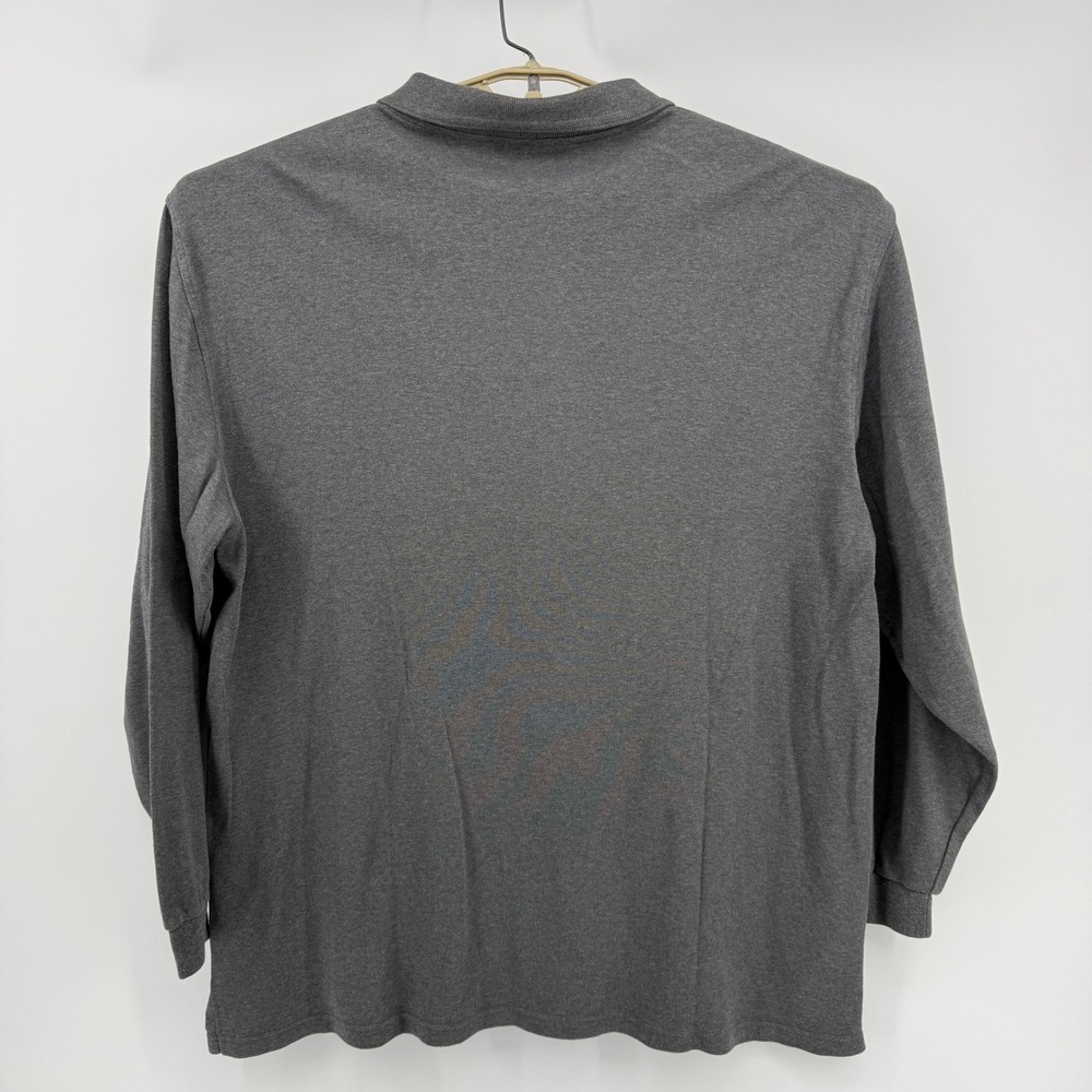 Jos. A. Bank Travelers Collection Polo Shirt Mens XXL Gray Cotton Long Sleeve - Picture 3 of 8